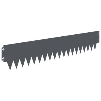 Rasenkante 20 stk. 103 x 20 cm Stahl Anthrazit