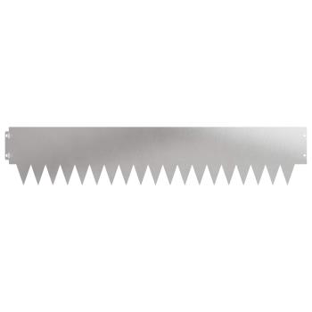 Rasenkante 30 stk. 103 x 20 cm Stahl Silber