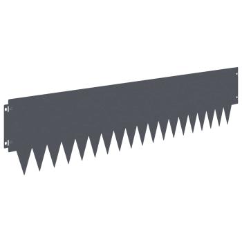 Rasenkante 30 stk. 103 x 25 cm Stahl Anthrazit