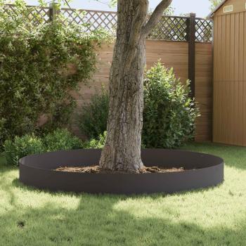 Rasenkante 20 stk. 103 x 30 cm Stahl Schwarz