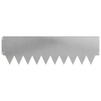 Rasenkante 20 stk. 103 x 30 cm Stahl Silber