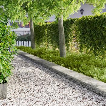 ARDEBO.de - Rasenkante 20 stk. 103 x 30 cm Stahl Silber
