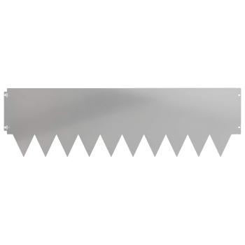 Rasenkante 20 stk. 103 x 30 cm Stahl Silber