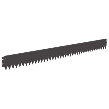 Rasenkante 20 stk. 103 x 10 cm Stahl Schwarz