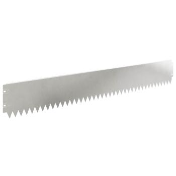 Rasenkante 10 stk. 103 x 15 cm Stahl Silber