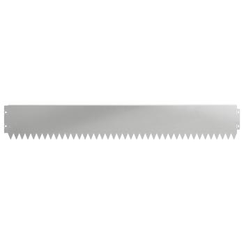 Rasenkante 20 stk. 103 x 15 cm Stahl Silber