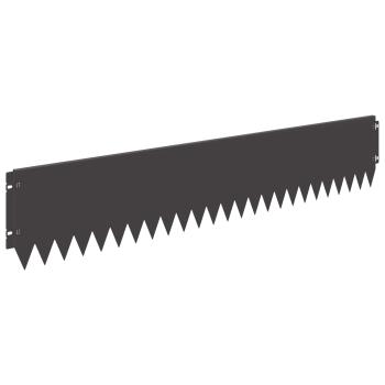 Rasenkante 20 stk. 103 x 20 cm Stahl Schwarz