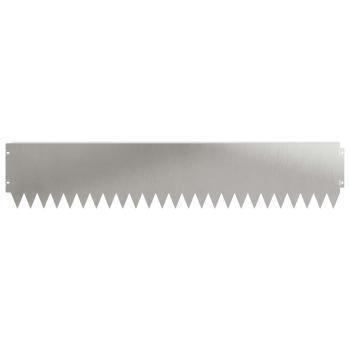 Rasenkante 10 stk. 103 x 20 cm Stahl Silber