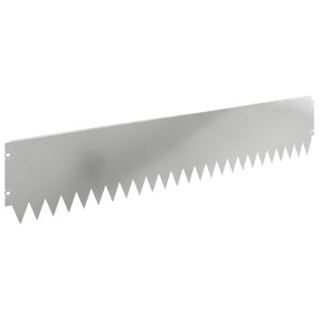 Rasenkante 20 stk. 103 x 20 cm Stahl Silber