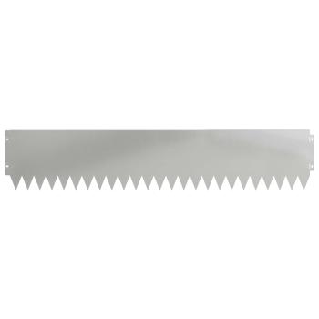 Rasenkante 20 stk. 103 x 20 cm Stahl Silber