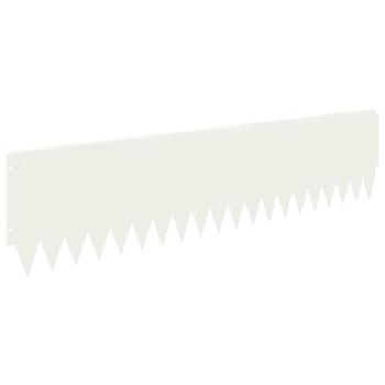 Rasenkante 20 stk. 103 x 25 cm Stahl Weiß