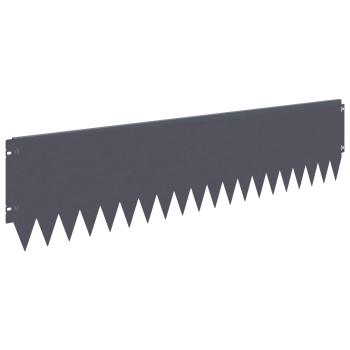 Rasenkante 20 stk. 103 x 25 cm Stahl Anthrazit