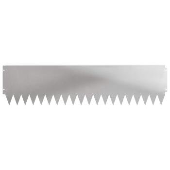 Rasenkante 10 stk. 103 x 25 cm Stahl Silber