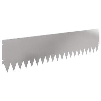 Rasenkante 20 stk. 103 x 25 cm Stahl Silber