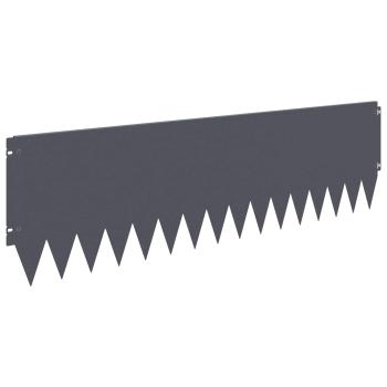 Rasenkante 20 stk. 103 x 30 cm Stahl Anthrazit