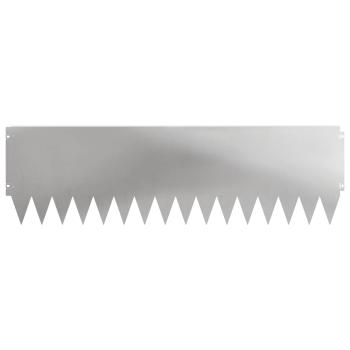 Rasenkante 10 stk. 103 x 30 cm Stahl Silber
