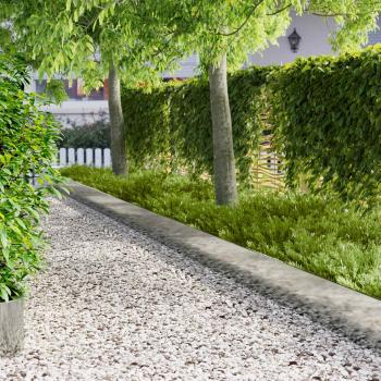 ARDEBO.de - Rasenkante 10 stk. 103 x 30 cm Stahl Silber