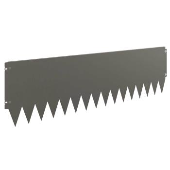 Rasenkante 20 stk. 103 x 30 cm Stahl Rostoptik