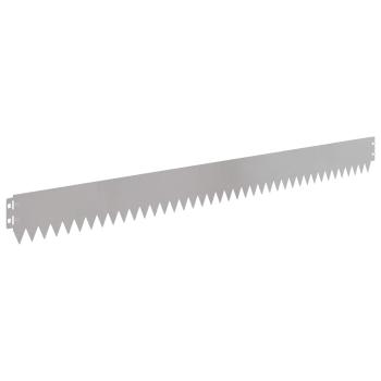 Rasenkante 30 stk. 103 x 10 cm Stahl Silber