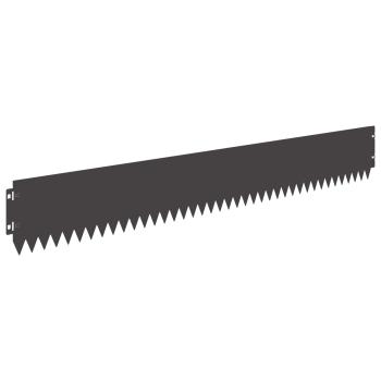 Rasenkante 20 stk. 103 x 15 cm Stahl Schwarz