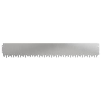 Rasenkante 20 stk. 103 x 15 cm Stahl Silber