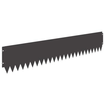 Rasenkante 20 stk. 103 x 20 cm Stahl Schwarz