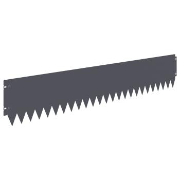 Rasenkante 20 stk. 103 x 20 cm Stahl Anthrazit
