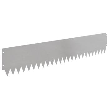 Rasenkante 20 stk. 103 x 20 cm Stahl Silber