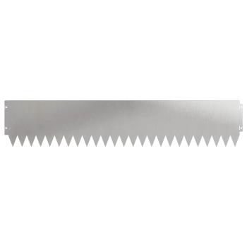 Rasenkante 20 stk. 103 x 20 cm Stahl Silber