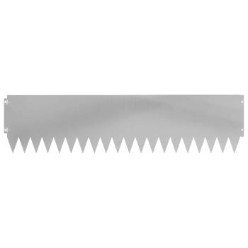 Rasenkante 10 stk. 103 x 25 cm Stahl Silber