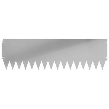 Rasenkante 20 stk. 103 x 30 cm Stahl Silber