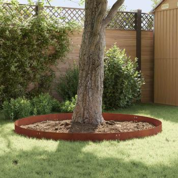 Raseneinfassung 20 Stk. 100 x 20 cm Stahl Rostig