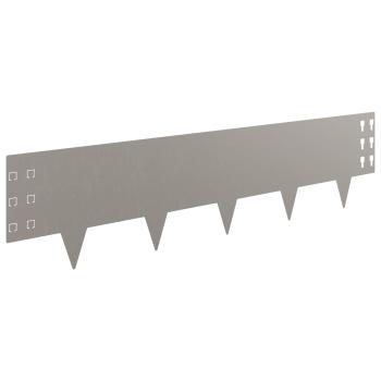 Raseneinfassung 30 stk. 100 x 25 cm Stahl Rostig