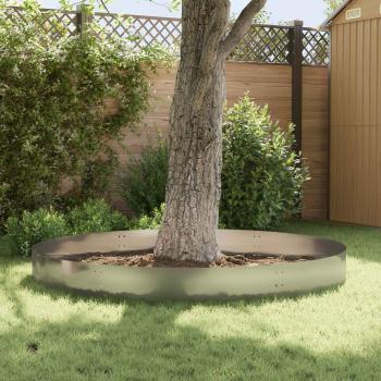 Raseneinfassung 30 Stk. 100 x 30 cm Stahl Silber