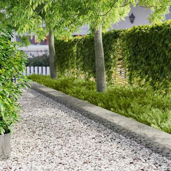 ARDEBO.de - Raseneinfassung 20 stk. 100 x 30 cm Stahl Silber