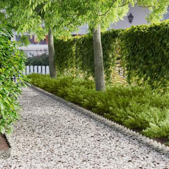 ARDEBO.de - Raseneinfassung 50 stk. 103 x 15 cm Stahl Silber