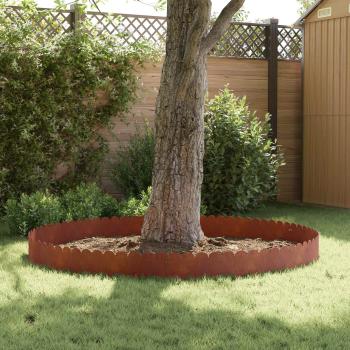 Raseneinfassung 30 stk. 103 x 25 cm Stahl Rostig