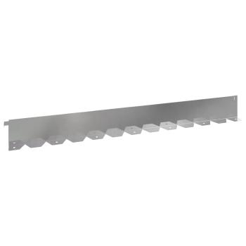 Raseneinfassung 10 stk. 102 x 10 x 4 cm Stahl Silber