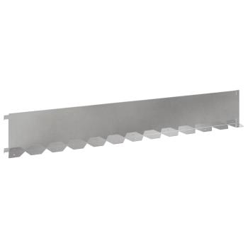 Raseneinfassung 20 stk. 102 x 15 x 4 cm Stahl Silber