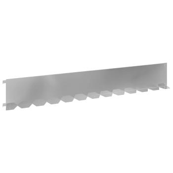 Raseneinfassung 20 Stk. 102 x 15 x 4 cm Stahl Silber