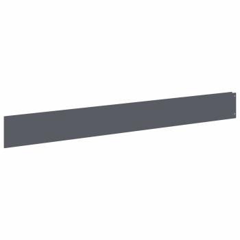 Rasenkante 20 stk. 100 x 12 cm Stahl Anthrazit