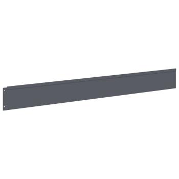 Rasenkante 20 stk. 100 x 12 cm Stahl Anthrazit
