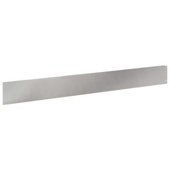 Rasenkante 20 stk. 100 x 12 cm Stahl Silber