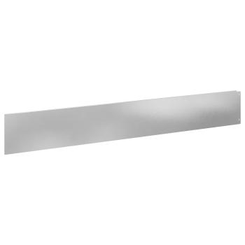 Rasenkante 30 stk. 100 x 15 cm Stahl Silber