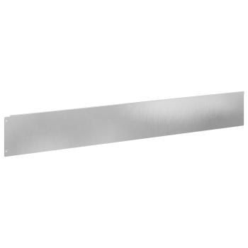 Rasenkante 30 stk. 100 x 15 cm Stahl Silber