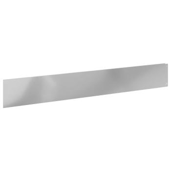 Rasenkante 20 stk. 100 x 15 cm Stahl Silber