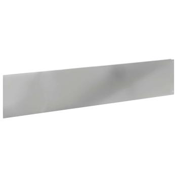 Rasenkante 20 stk. 100 x 22 cm Stahl Silber