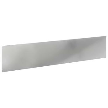 Rasenkante 20 stk. 100 x 22 cm Stahl Silber