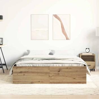 Bettgestell ohne Matratze Artisan-Eiche 160x200cm Holzwerkstoff