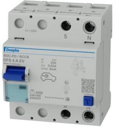 ARDEBO.de Doepke DFS 4 025-2/0,03-A EV Fehlerstromschutzschalter 025-2/0,03A, 2-Polig, Typ A (09124018)